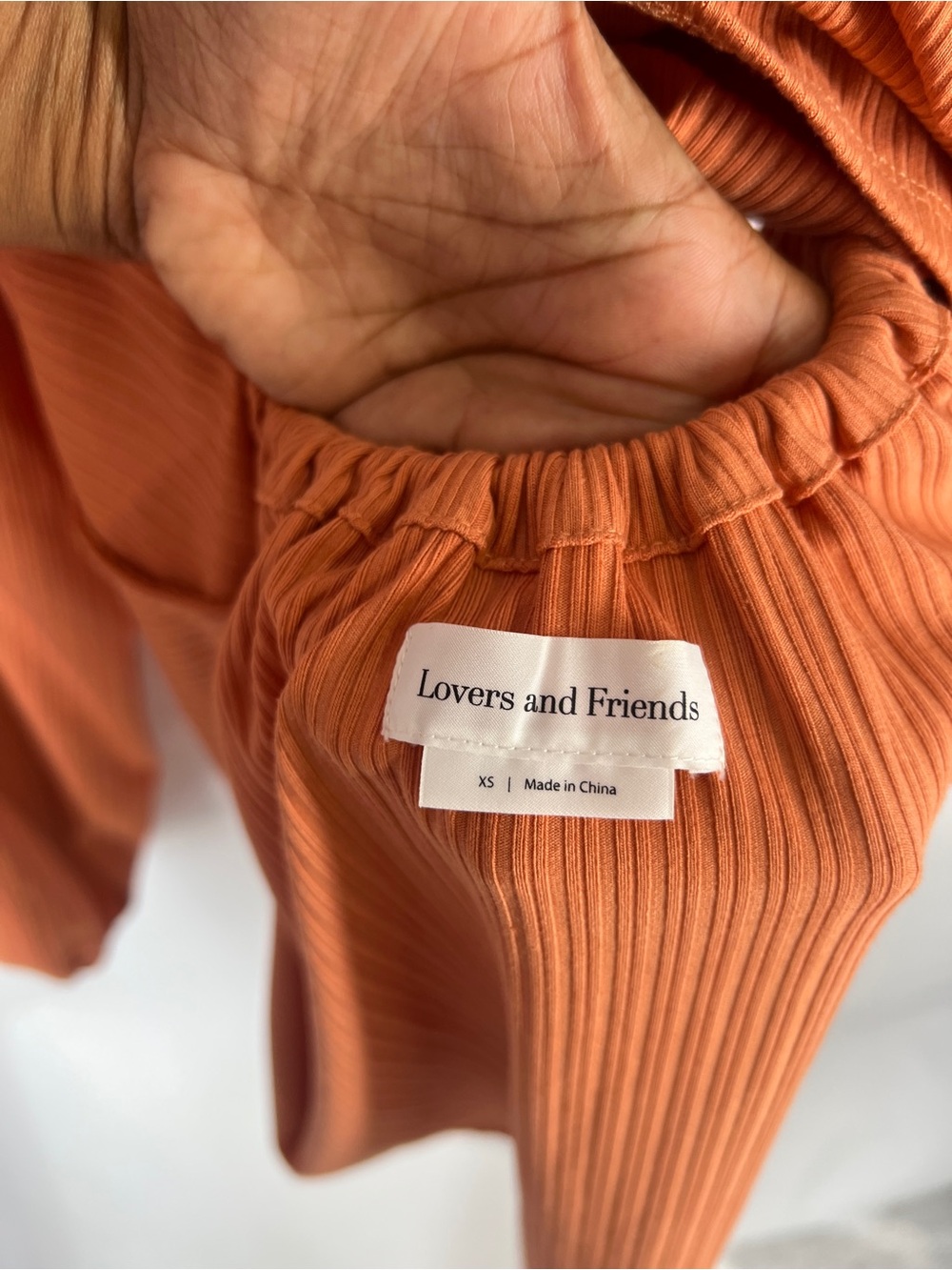 Lovers + Friends Giorgia Dress Ginger XS Orange Long Sleeve Mini Dress - Picture 5 of 11